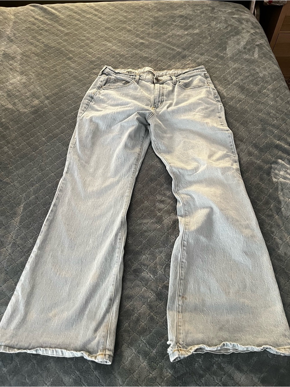 Universal Thread Light Blue Wide-Leg Flare Jeans